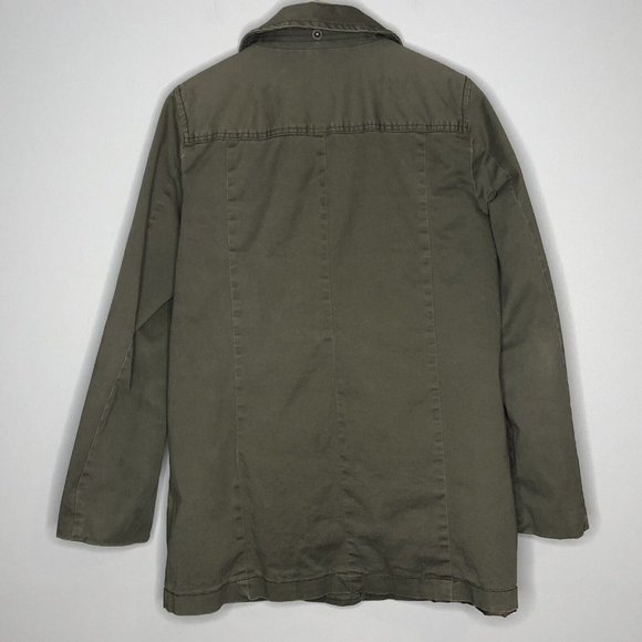 J. Crew Men Military Coat Two Layers Fleece Vest & Canvas Jacket M Army Green - Picture 8 of 12